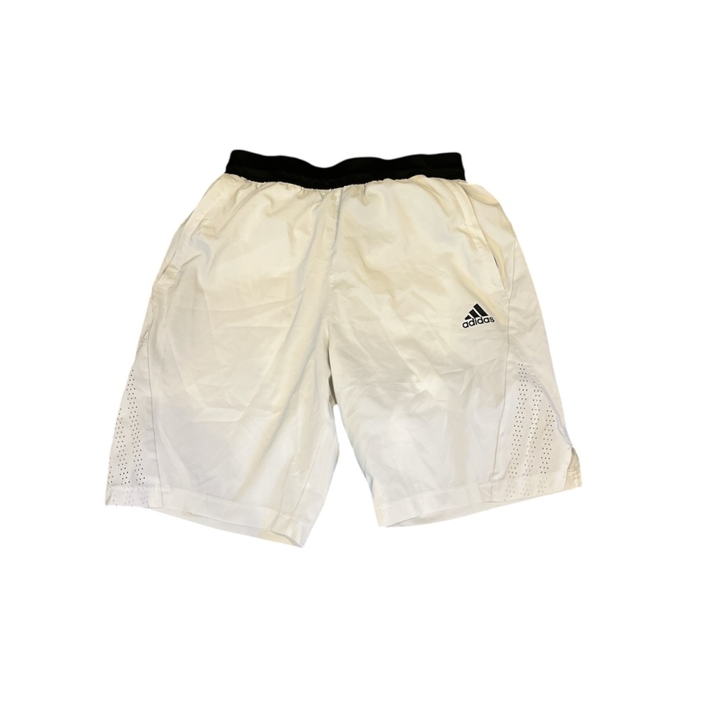 Adidas Men’s Axis Knit 3.0 Shorts‎ Size S Lightweight Breathable Cream Off-White